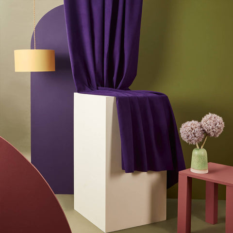 Gabardine Majestic Purple Fabric -- Atelier Brunette