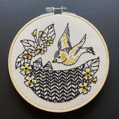 Goldfinch Embroidery Kit