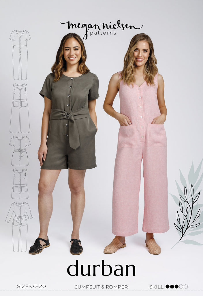 Durban Jumpsuit & Romper SEWING PATTERN by Megan Nielsen