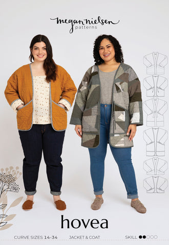 Hovea Jacket & Coat CURVE Sewing Pattern by Megan Nielsen