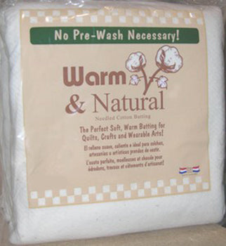 Warm n Natural Quilt Batting-- Full Size