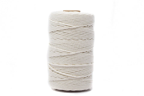Cotton Rope Zero Waste 2 Mm - 3 Ply - Ivory