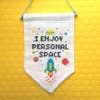 Personal Space Tiny Banner Cross Stitch Kit -- Spot Colors
