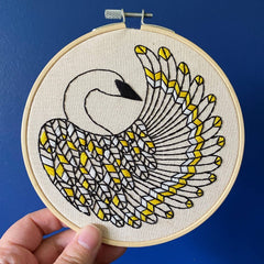 NEW! Trumpeter Swan Embroidery Kit