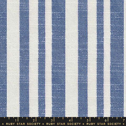 Variety Stripe in Bluebell -- Warp & Weft Heirlooms Wovens --  Alexia Abegg for Ruby Star Society -- Moda Fabrics