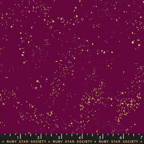 Speckled Metallic Purple Velvet --  Basics -- Ruby Star Society for Moda Fabrics