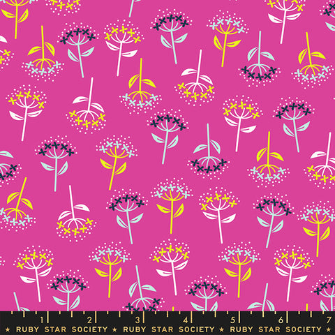 Bloom Flowers in Berry --Adorn by Rashida Coleman-Hale for Ruby Star Society -- Moda Fabric