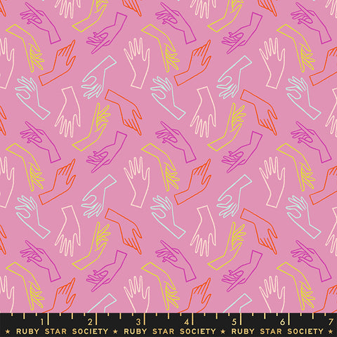 Gesture Hands in Kiss --Adorn by Rashida Coleman-Hale for Ruby Star Society -- Moda Fabric
