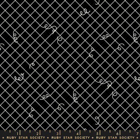 Broken Ties in Black--Adorn by Rashida Coleman-Hale for Ruby Star Society -- Moda Fabric