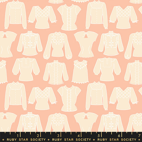 Blouses Shirts Dresses in Peach Blossom -- First Light by Ruby Star Society --- Moda Fabric