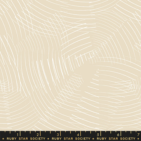 Sono Graphic Lines Pencil in Sandbox -- First Light by Ruby Star Society --- Moda Fabric