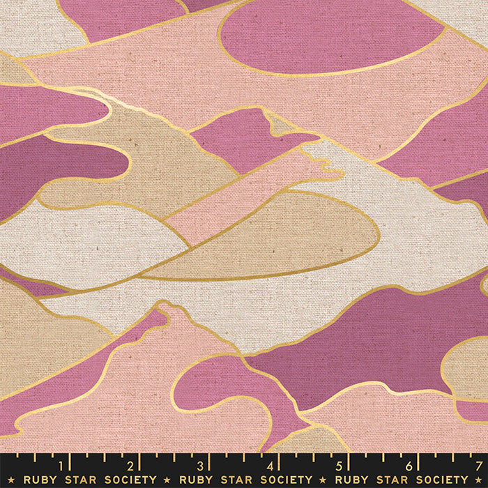 Modern Geometric in Lupine Canvas -- Reign by Rashida Coleman-Hale for Ruby Star Society -- Moda Fabric