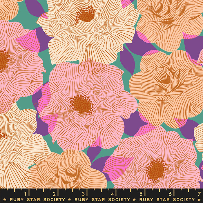 Parlor in Watercress -- Camellia by Melody Miller for Ruby Star Society -- Moda Fabric