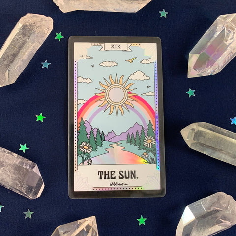 Tarot Card Sticker Lovers Moon Sun Justice Strength Empress