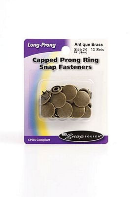 Snap Capped Sz 24 Ant Brass