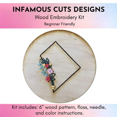DC Wood Embroidery Kit --- Infamous Cuts
