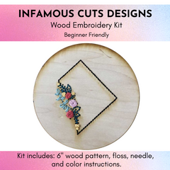 DC Wood Embroidery Kit --- Infamous Cuts