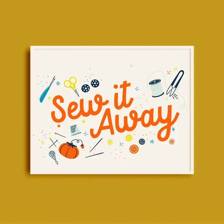 Sew It Away 10 x 8 Art Print