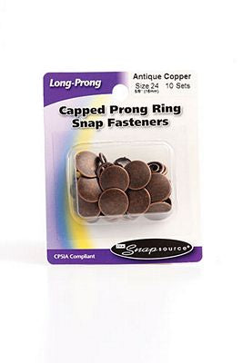 Snap Capped Sz 24 Ant Copper