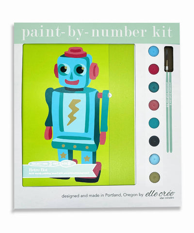 KIDS Retro Bot Paint-by-Number Kit