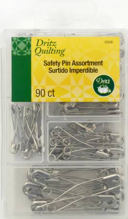 Curved Safety Pin Assortment 90Ct -- Dritz