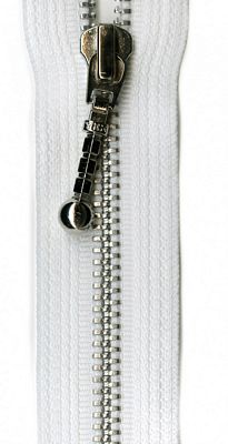 Aluminum 7" Zipper --  White