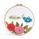 Lisa Congdon Hello Embroidery Kit -- Budgiegoods