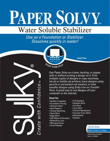 Sulky Paper Solvy