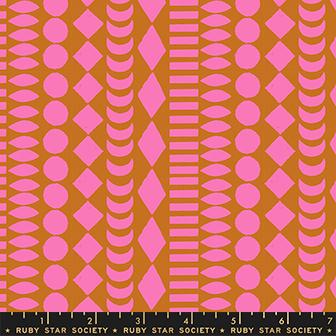 Beads Geometric in Earth -- Honey by Alexia Abegg for Ruby Star Society -- Moda Fabric