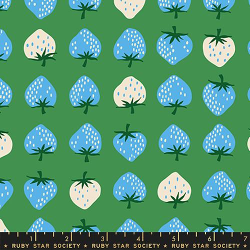 Strawberry in Broccolini  -- Strawberry Friends by Kim Kight for Ruby Star Society -- Moda Fabric