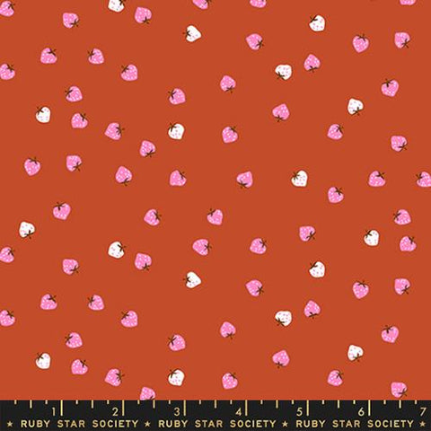 Miniberry in Cayenne -- Strawberry Friends by Kim Kight for Ruby Star Society -- Moda Fabric