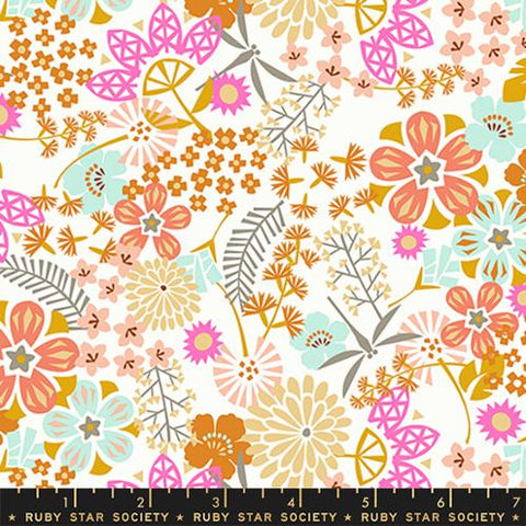Koi Floral in Sweet Cream -- Koi Pond by Rashida Coleman-Hale for Ruby Star Society -- Moda Fabric