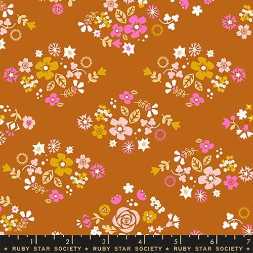 Blossom Festival in Saddle -- Koi Pond by Rashida Coleman-Hale for Ruby Star Society -- Moda Fabric