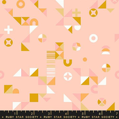 Motif Madness in Pale Peach  -- Koi Pond by Rashida Coleman-Hale for Ruby Star Society -- Moda Fabric