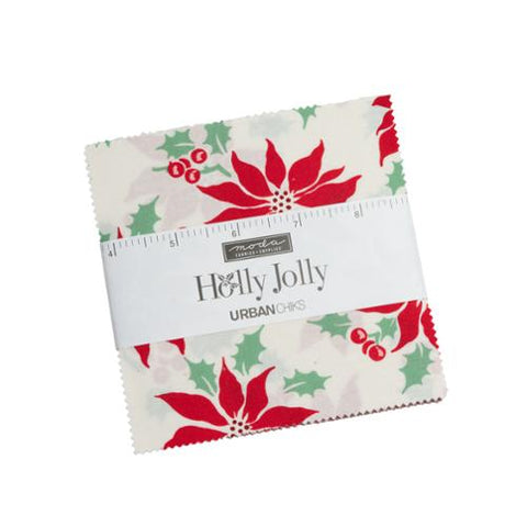 Holly Jolly Charm Pack-- Urban Chiks -- Moda Fabrics