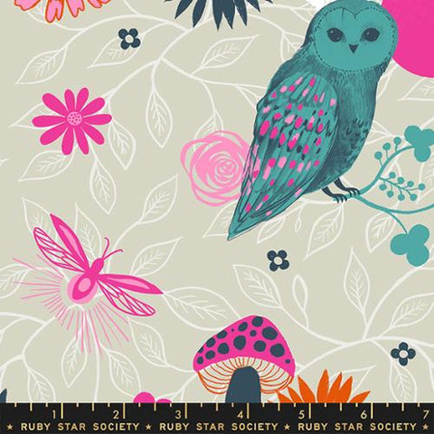 Nature Forest in Ash -- Firefly by Sarah Watts for Ruby Star Society -- Moda Fabric