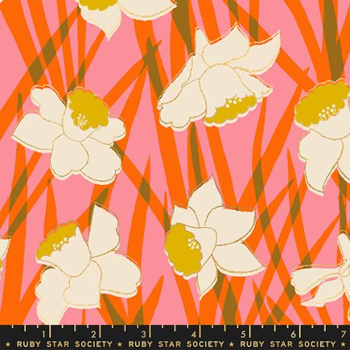 Daffodils in Metallic Sorbet--- Reverie by Melody Miller for Ruby Star Society -- Moda Fabric