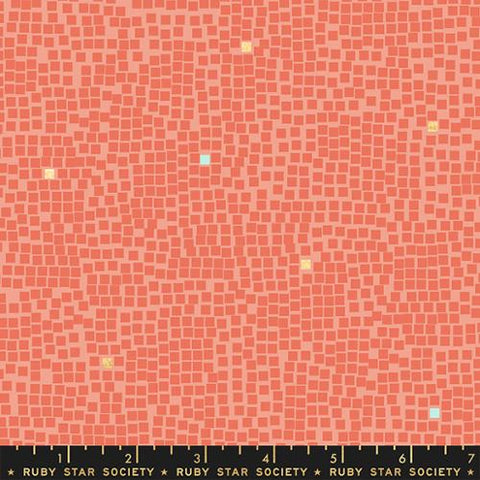 Pixels in Tangerine Dream --  Rashida Coleman-Hale for Ruby Star Society -- Moda Fabric