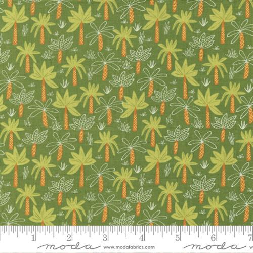 Tropical Forest in Jungle -- Stomp Stomp Roar Roat by Stacy Iest Hsu --- Moda Fabric