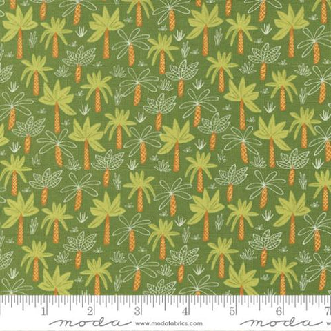 Tropical Forest in Jungle -- Stomp Stomp Roar Roat by Stacy Iest Hsu --- Moda Fabric
