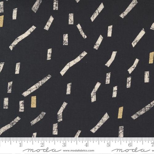 Snippets Dots -- Think Ink Canvas Black -- Zen Chic -- Moda Fabric
