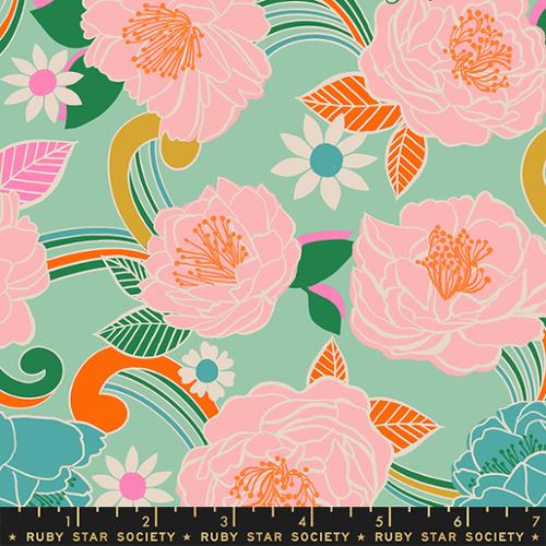 Large Floral in Moss ---  Curio by Melody Miller for Ruby Star Society -- Moda Fabric