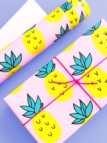 Pineapple Wrapping Paper Sheet
