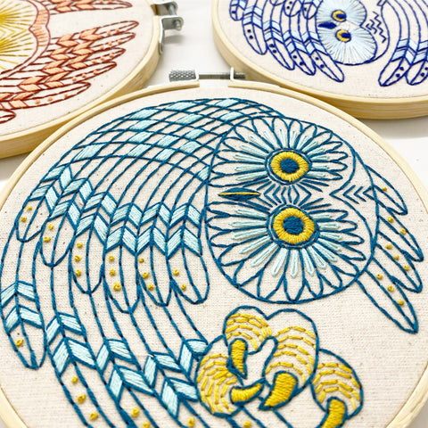 NEW! Saw Whet Owl Embroidery Kit