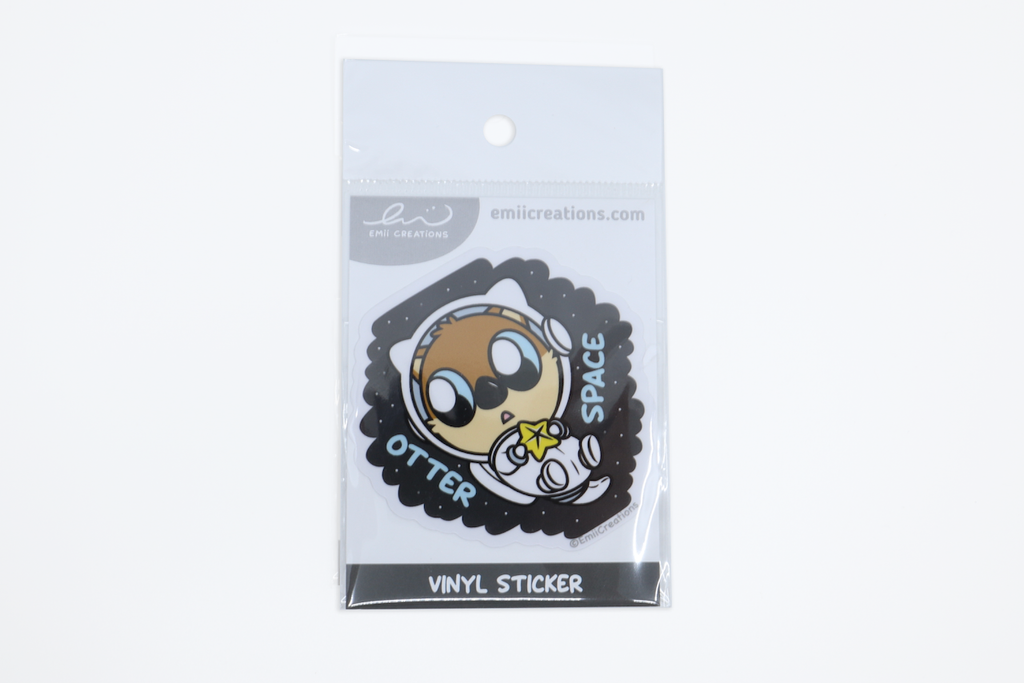 Otter Space Vinyl Sticker
