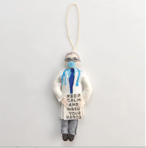 Dr. Fauci & Mask Ornament
