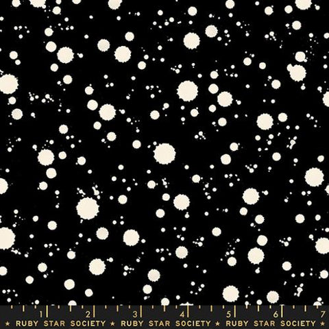 Achroma Drips Black---  Achroma  by Rashida Coleman-Hale for Ruby Star Society -- Moda Fabric