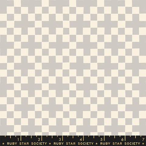 Checkerboard in Oyster ---  Achroma  by Rashida Coleman-Hale for Ruby Star Society -- Moda Fabric