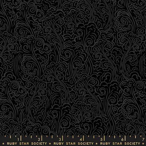 Smoke in Black ---  Achroma  by Rashida Coleman-Hale for Ruby Star Society -- Moda Fabric