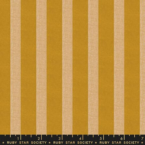 Breeze Stripes in Goldenrod -- Warp & Weft Moonglow --  Alexia Abegg for Ruby Star Society -- Moda Fabrics